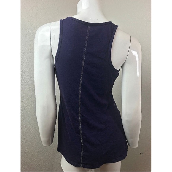 EXPRESS Tank Top Purple small Embellished Cotton - Picture 4 of 7